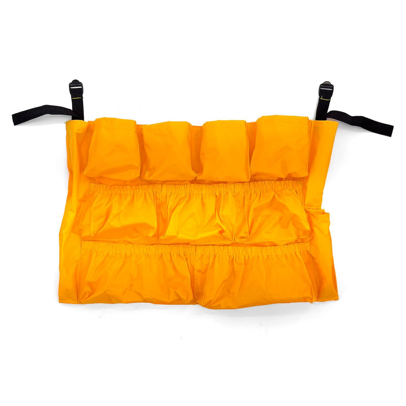 Trash Can Caddy Bag | Fits 32-48 Gallon Can | 12 Pockets | Large Round And Squar