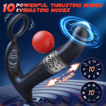 Wiggling Sex Toys Anal Vibrator, Adult Toys Sex Toy For Men Prostate Massager Sex Toys Butt Plug Dildo Anal Beads Enema Products For Women With 10 Wiggling Thrust Vibrating Remote Control