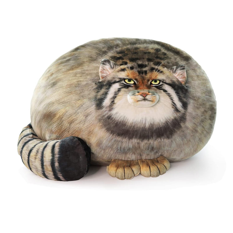 Cat Plush Body Pillow 45Cm/18Inch, Pallas Cat Stuffed Animal, Steppe Cat Cu