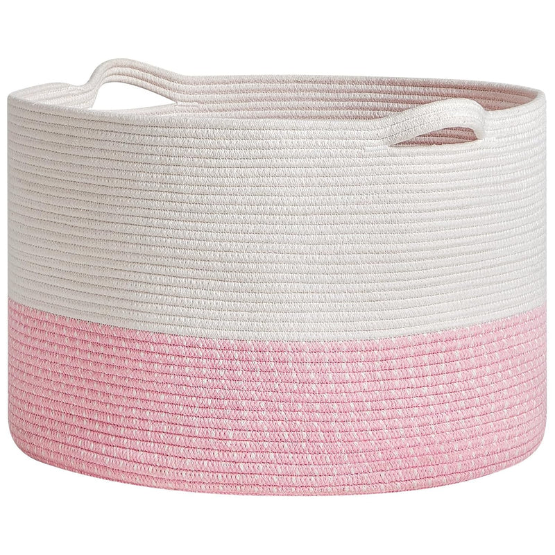 Extra Large Cotton Rope Basket 22" X 14"| Toy Basket