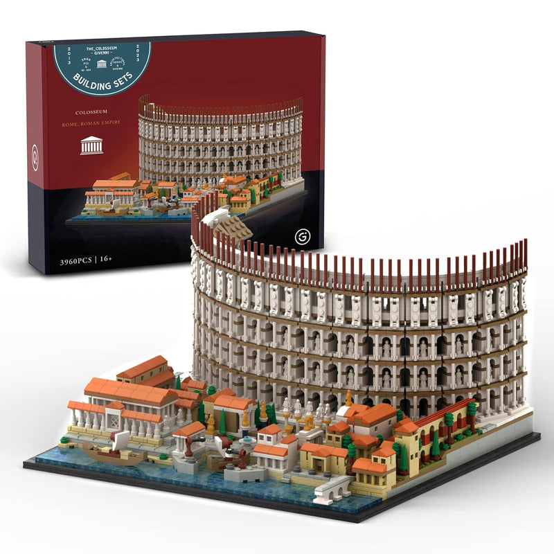 Architecture The Roman Colosseum Building Set; Collectible Model For Adults