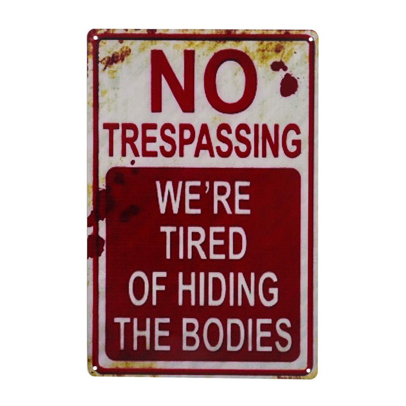 Halloween Decoration Halloween Signs Retro Fashion Chic Funny Metal Tin Sign N