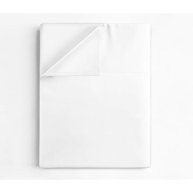Queen 400 Thread Count 100% Cotton Flat Sheet - Comfortable, Cooling & Breatha