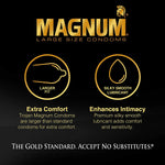 Magnum Xl Size Lubricated Latex Condoms - 12 Ct, Pack Of 2
