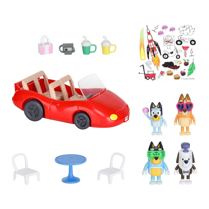 Vehicle And 4 Figure Pack, Escape Convertible With Four 2.5 Inch Figures, 9