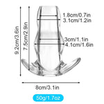 Hollow Butt Plugs, 3.6 Inch Transparent Anal Expander Tunnel Dilator Adult Sex Toys For Women, Men