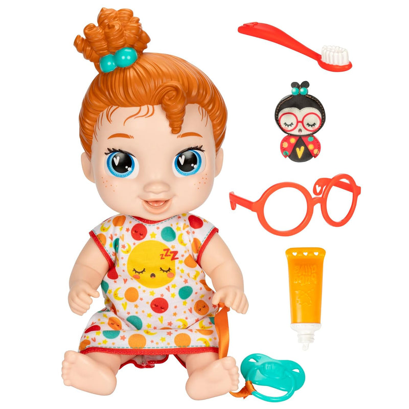 Baby Alive Lil Dreamer Dottie Doodle Sleepy Baby Doll Set, Red Hair, Fun Sl
