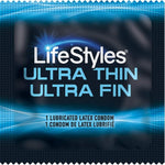Ultra-Thin Lubricated Condoms, Enhanced Sensitivity & Protection, 50-Count Pack