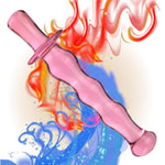 Crystal Glass Pleasure Wand Dildo Penis,Double Ended Dildo Crystal Penis G-Spot Stimulator Women Masturbator Butt Plug Anal Sex Toy Glass Double Ended Dildo For Men Women(Style 2)