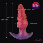 Silicone Anal Plug, 9" X 2.8" Butt Plug With Big Knot, Anal Trainer Dildo With T-Base, Wearable Adult Sex Toy For Beginners, Women And Men