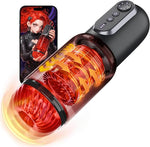 App-Controlled Automatic Male Masturbator with Thrusting, Rotation, Suction & Licking Modes