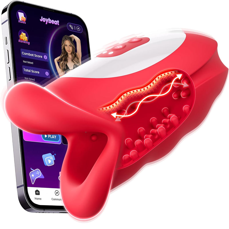 Male Sex Toys For Men – Waving Motion Male Maturbator Hollow Out Design With Ai Sync App For 10 Waving & Vibrating In 3 Motors For 360° Wrapped Stroker Vibrator, Adult Sex Toy For Gay Men