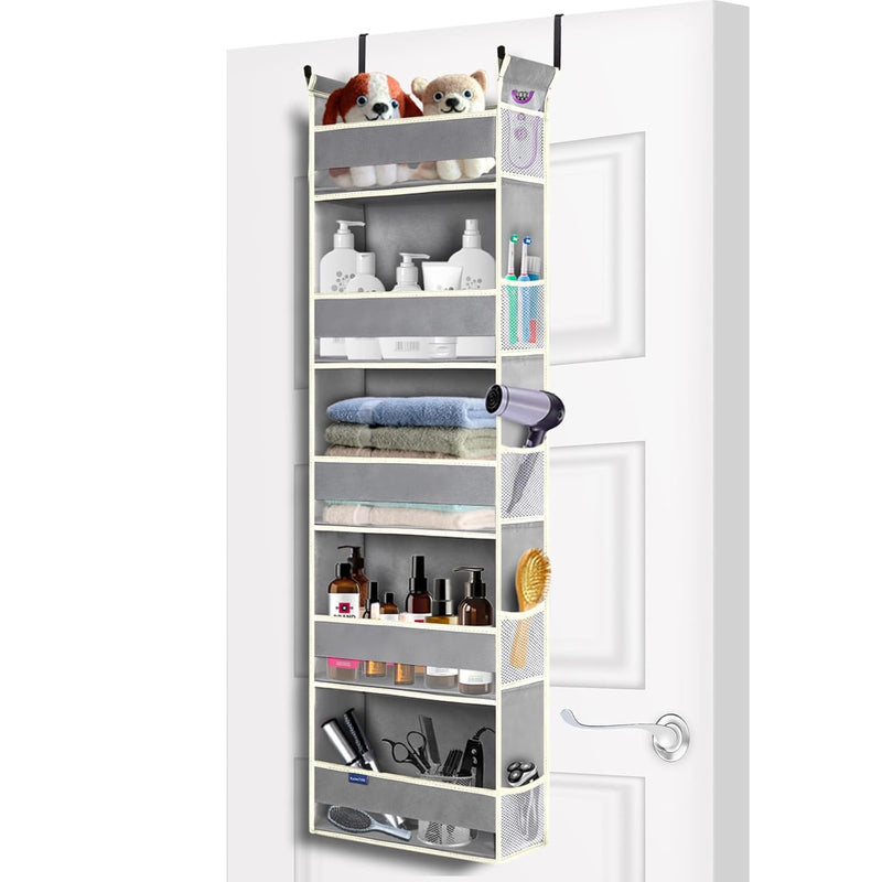 Over The Door Hanging Organizer 5-Shelves For Bathroom, Door Organizer Hanging W