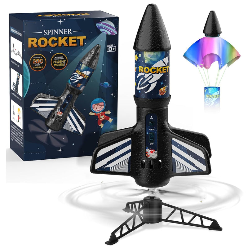 Rocket Launcher For Kids, Self Launching Motorized Air Rocket Toy, Outdoor