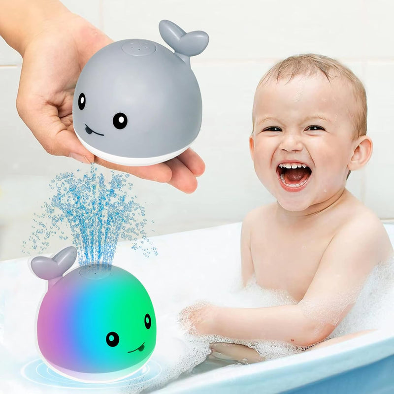 Tfs Top·Fans Baby Whale Bath Toy Infant: Light Up Fountain 6 12 Months Old