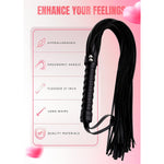 Sex Whip For Bedroom Play, Bdsm Whip For Spanking, Bdsm Floggers Adult Play, Accessories For Couples, 27" Black