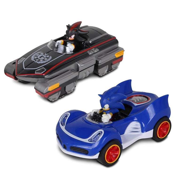NKOK Sonic Transformed All-Stars Racing Pull Back Action: Shadow and Sonic