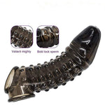 Threaded Mace Condoms Male Condom Adult Lock Fine Ring Extended Sleeve 9In
