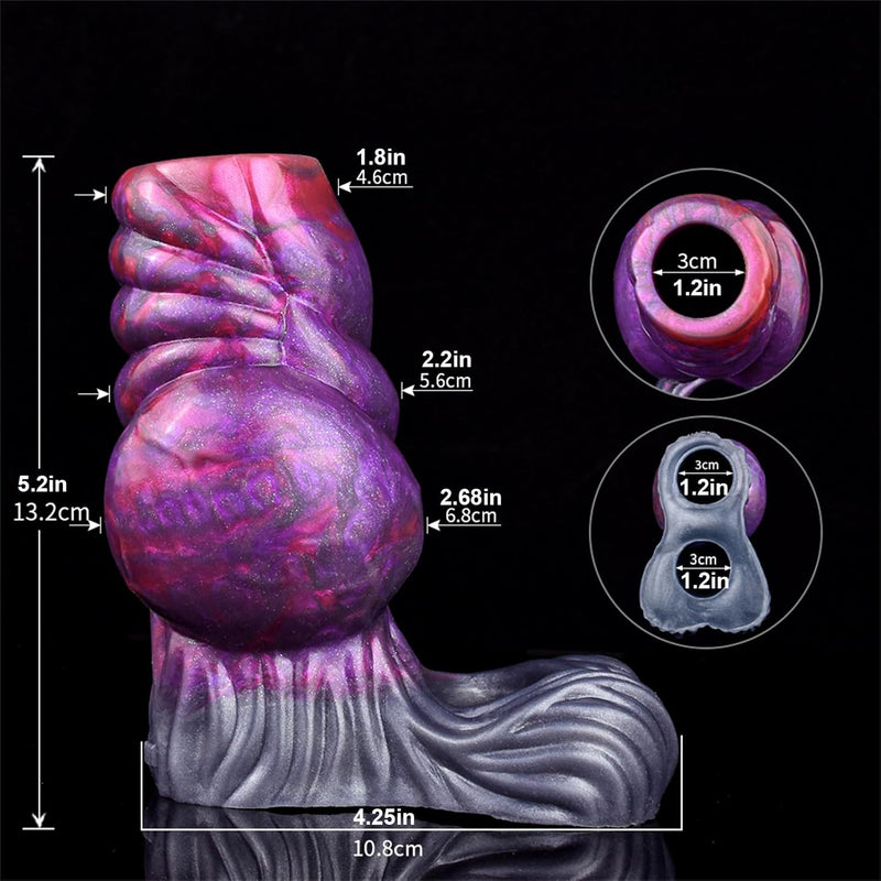 Silicone Male Penis Sleeve Knot Penis Enlarger Sleeve With Cock Ring: Adult Sex Toy Penis Cover, Soft Penis Sheath Men Cock Sleeve