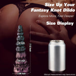 7.12" Fantasy Monster Dildo, Silicone Thick Knot Dildo With Strong Suction Cup, Knotted Butt Plug For Anal Training, G-Spot & Prostate Stimulation, Anal Plug Adult Sex Toy For Beginner Men & Women