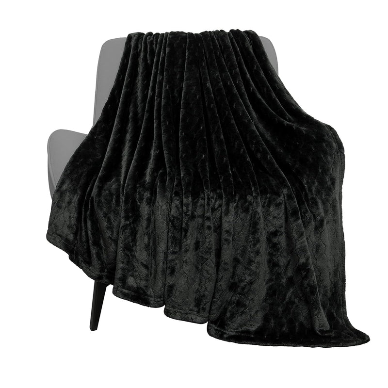 Fleece Blanket Fuzzy Plush Throw Blanket 50" X 60", Super Soft Fluffy Bed Blan