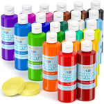20 Color Tempera Paint Set for Kids, 8.45 oz Washable & Non-Toxic Art Paint