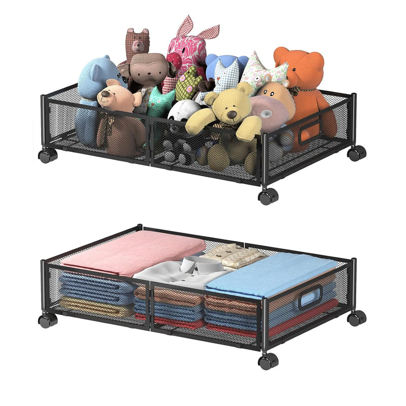 Under Bed Storage Containers, Under Bed Shoe Storage With Wheels, Foldable Bedro