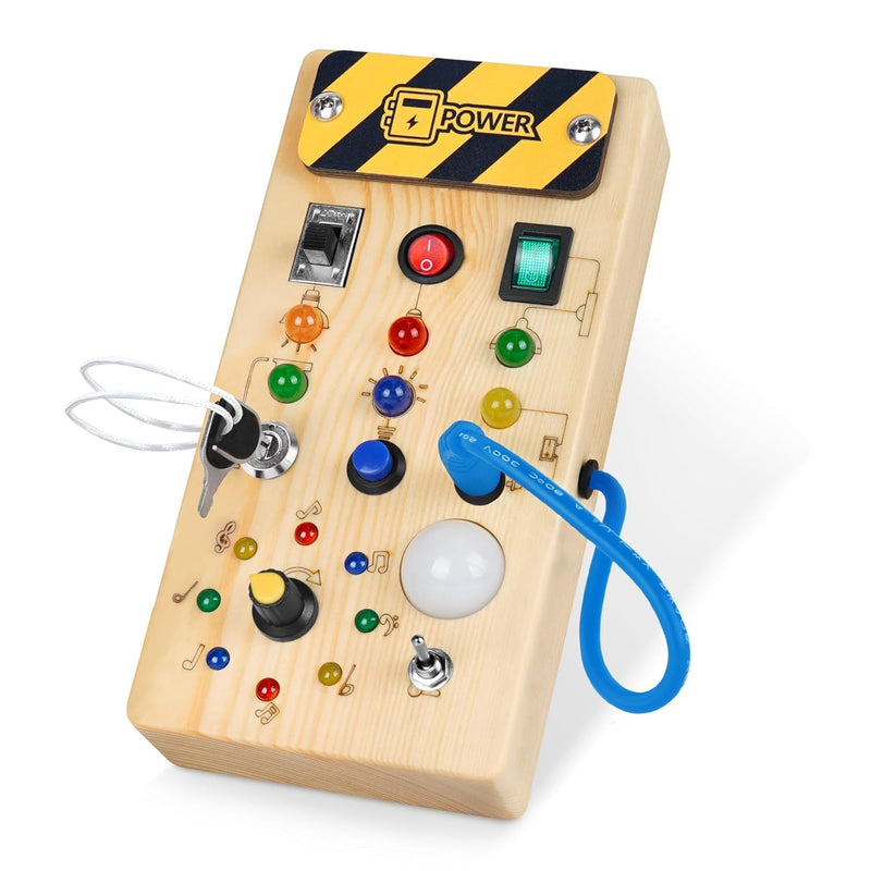 Toddler Toys Busy Board With Led Light, Preschool Learning Activities Senso