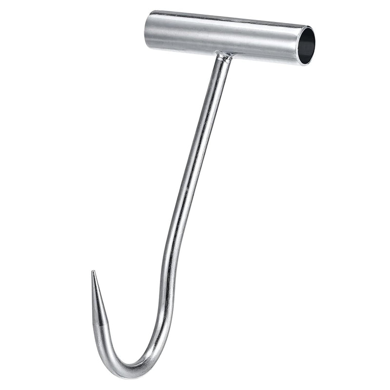 T-Handle Meat Boning Hook, Galvanized Curved T Hooks For Kitchen Butcher Shop Re