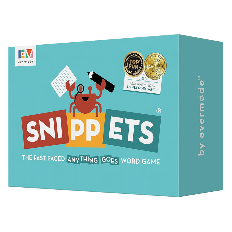 Snippets The Fast Paced, Anything Goes Word Game Award Winning Family Board Ga
