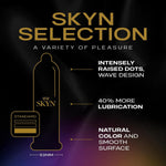 Selection Latex-Free Condoms - 12 Count - New Variety Pack Includes Original, Elite, Excitation And Elite Extra Lube Condoms