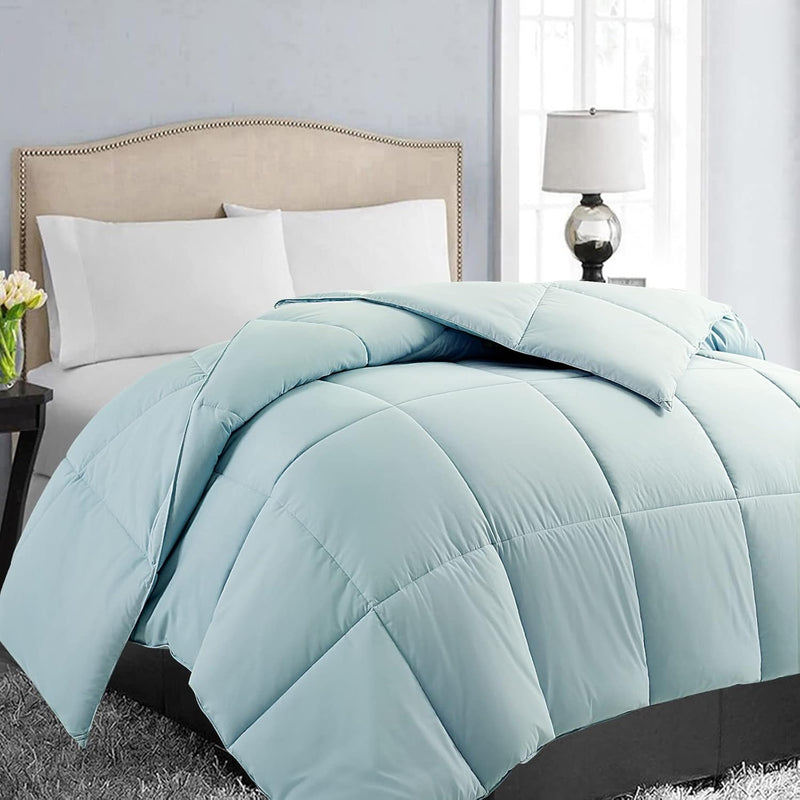 All Season Queen Size Soft Quilted Down Alternative Comforter Reversible Duvet