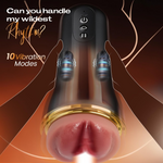 Automatic Male Masturbator with 3 Interchangeable Sleeves, Suction & Vibration Modes
