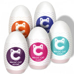 5 Sensations Pack Ultra-Stretchy Masturbators Egg, Realistic Pussy