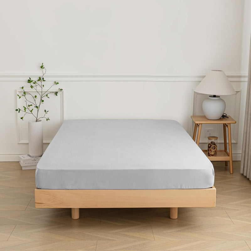 Twin Fitted Sheet Only - Premium 1800 Super Soft & Cozy Microfiber, Wrinkle, F