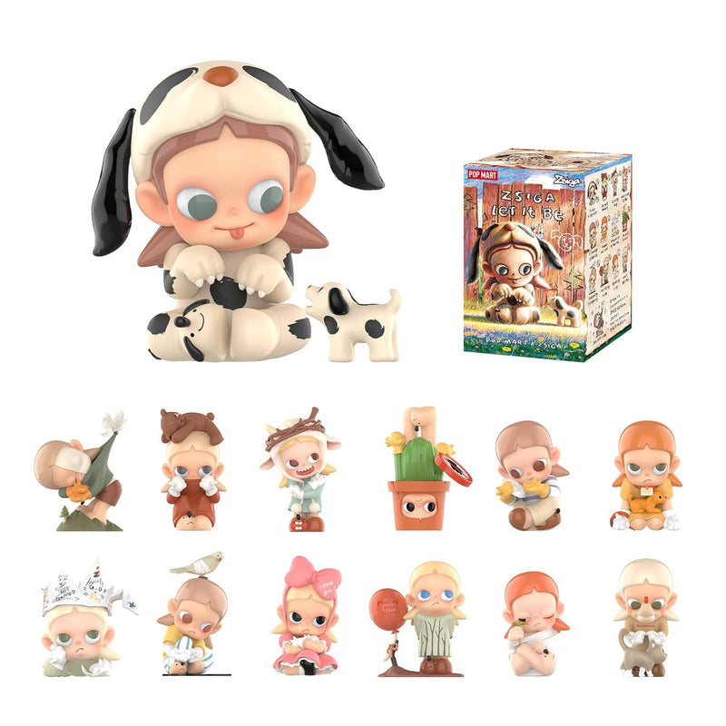 POP MART Zsiga Let It Be Series Figures, Zsiga Blind Box Figures, Random De