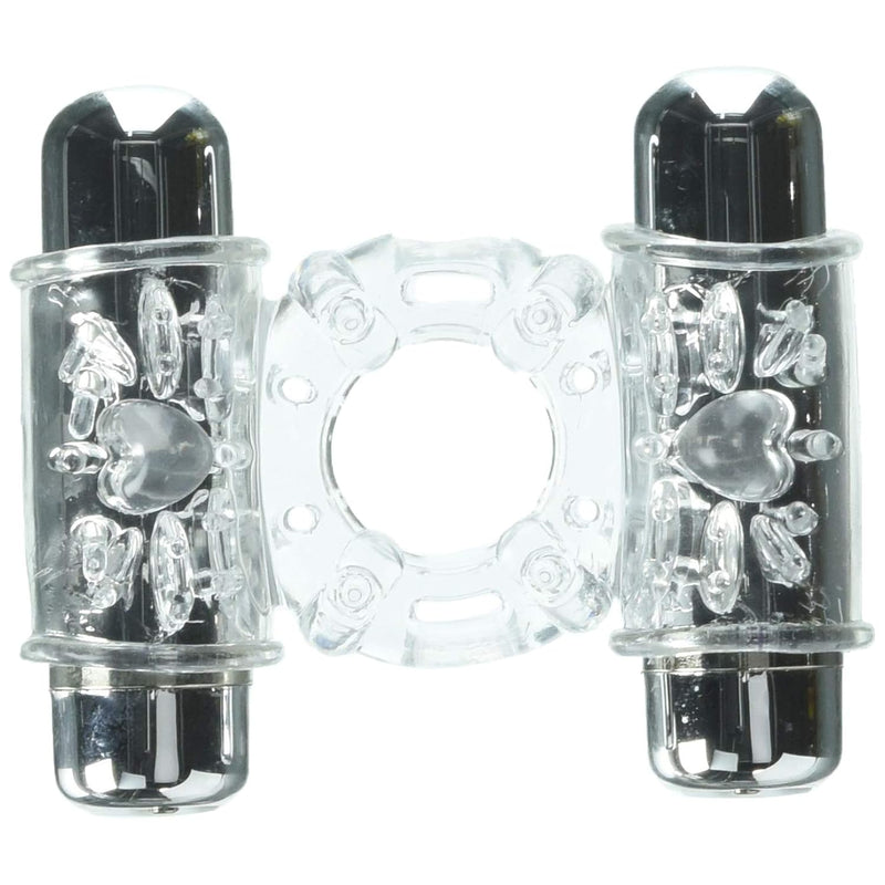 Novel Creations Sensuelle Double Action 2x7 Function Clear Penis Ring