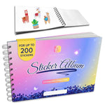 Diamond Art Sticker Storage Album, Silicone Pages, Holds Up to 200 Stickers