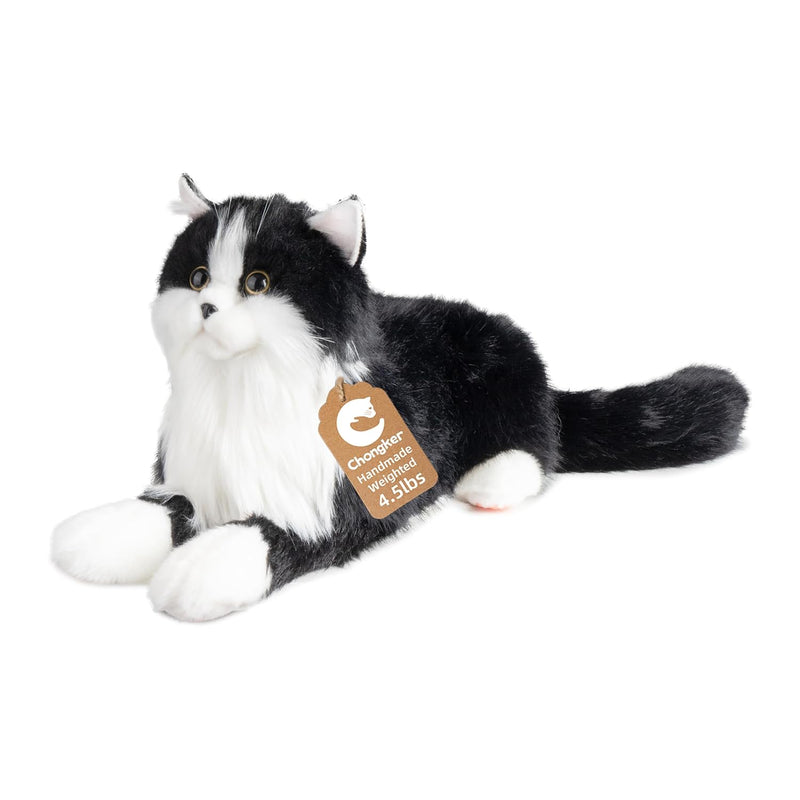 Weighted Stuffed Animals,Handmade Realistic Cat Plush Toy 4.5Lbs,Lifelike R