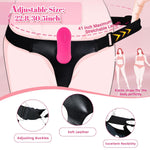 Vibrating Strap On Dildo - Strap On Harness Dildo Vibrator Sex Toys, Adjustable Elastic Waist Strapless Dildos Lesbian Sex Toys, Remote Control G Spot Wearable Vibrators Women Couples Adult Toys