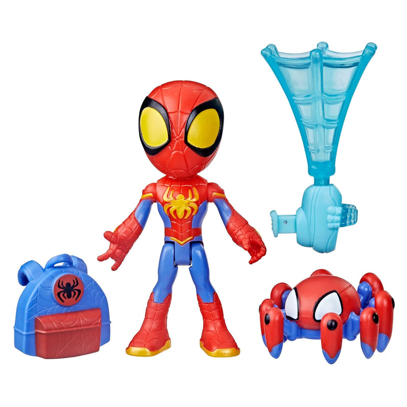 Web Spinners Spidey 4 Inch Action Figure With Accessories, Web Spinning Acc