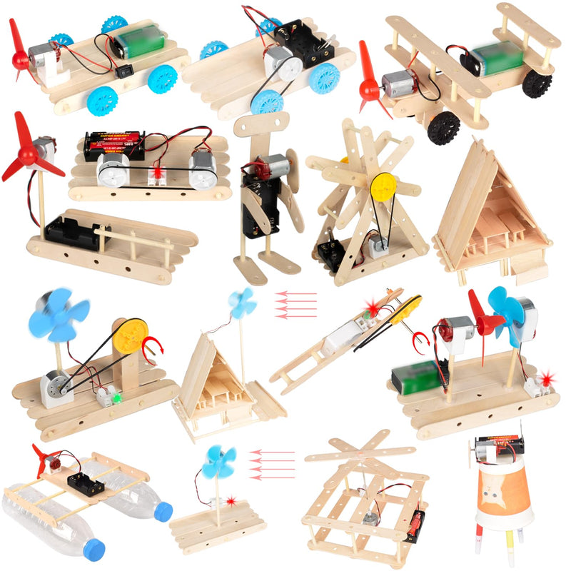 EUDAX 465PCS DC Motor Kit STEM Mini Electric Motor Kit for DIY Science Proj