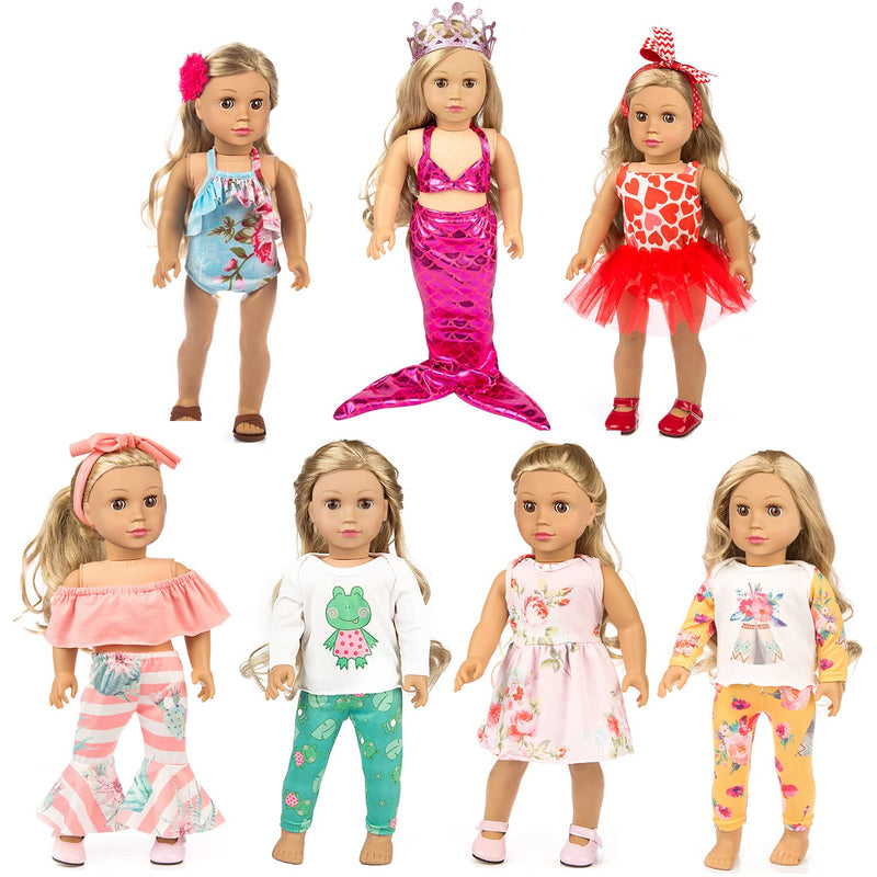American 18 Inch Doll Clothes And Accessories For 18 Inch Doll, Mermaid Cos
