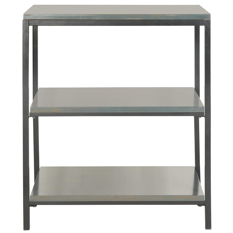Home Collection Zeke Dark Teal 3-Tier Bookcase Storage Shelf Unit