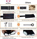 360° Spinning Ceiling Sex Swing with Sturdy Stand & Padded Seat – Black