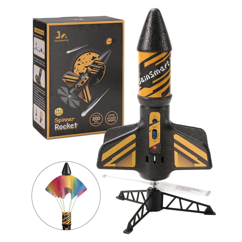 SainSmart Jr. Rocket Launcher for Kids, 200 Feet of Flight Altitude, Motori