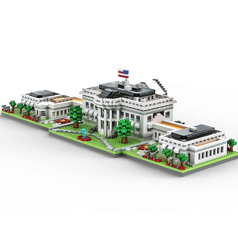 Micro Mini Blocks White House Famous Landmark Model Set,(3000Pieces) Buildi