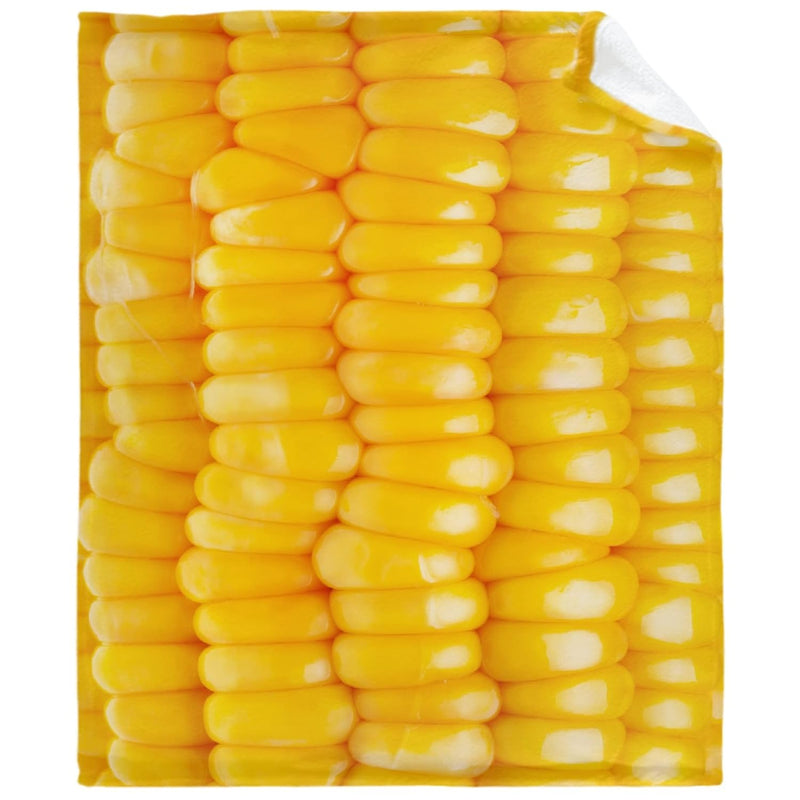 Golden Corn Blanket For Fall Winter Spring All Season Warm Fuzzy 60X50 Inch Fo