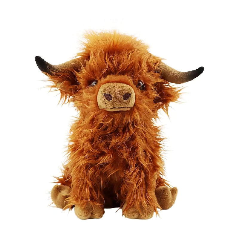 Stuffed Animals Highland Cows Cute Stuff Fluffy Cattle Dolls Skeleton Toys