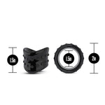 Blush Stay Hard Beef Ball Stretcher X Long Male Enhancement Ring, Sex Toy For Men, Sex Toy For Couples, Black